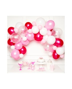 Globos Latex Kit Guirnalda Rosa 