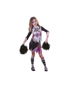 Disfraz Infantil Animadora Zombie Morada Talla 9-10 Años