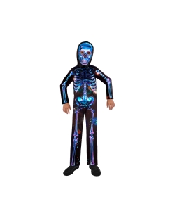Disfraz Neon Skelton Niño 8-10 años Recicable Niño ***OFERTA DTO NO ACUMULABLE