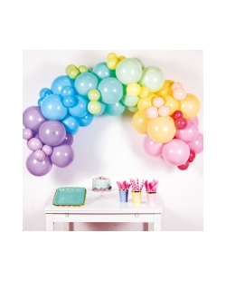 Pack Globos Guirnalda Pastel Rainbow 