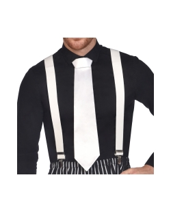 Disfraz Acc. Corbata Gangster Blanca