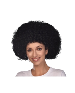 Disfraz Acc. Peluca Afro Negra Talla Unica