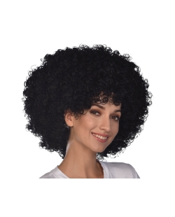 Disfraz Acc. Peluca Afro Negra Disco Talla Unica