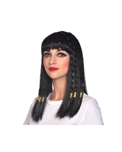 Disfraz Acc. Peluca Egipcia Negra Talla Unica