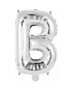 Rm Mini Auto-Inflable Letra : B Plata ***OFERTA DTO NO ACUMULABLE