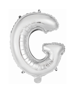 Rm Mini Auto-Inflable Letra : G Plata ***OFERTA DTO NO ACUMULABLE