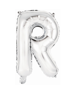 Rm Mini Auto-Inflable Letra : R Plata