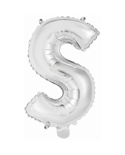 Rm Mini Auto-Inflable Letra : S Plata ***OFERTA DTO NO ACUMULABLE