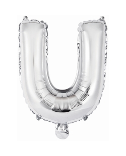 Rm Mini Auto-Inflable Letra : U Plata ***OFERTA DTO NO ACUMULABLE