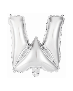 Rm Mini Auto-Inflable Letra : W Plata ***OFERTA DTO NO ACUMULABLE