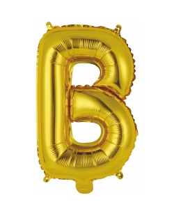 Rm Mini Auto-Inflable Letra : B Oro ***OFERTA DTO NO ACUMULABLE