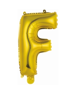 Rm Mini Auto-Inflable Letra : F Oro ***OFERTA DTO NO ACUMULABLE