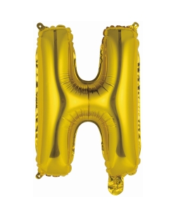 Rm Mini Auto-Inflable Letra : H Oro ***OFERTA DTO NO ACUMULABLE