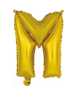 Rm Mini Auto-Inflable Letra : M Oro ***OFERTA DTO NO ACUMULABLE