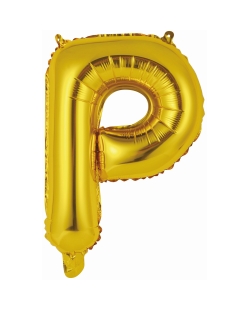 Rm Mini Auto-Inflable Letra : P Oro ***OFERTA DTO NO ACUMULABLE