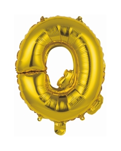 Rm Mini Auto-Inflable Letra : Q Oro ***OFERTA DTO NO ACUMULABLE