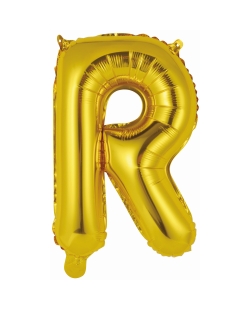 Rm Mini Auto-Inflable Letra : R Oro ***OFERTA DTO NO ACUMULABLE
