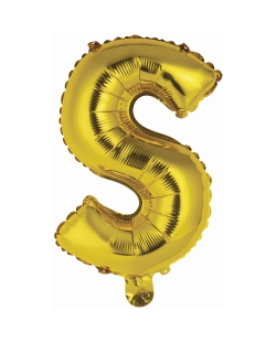 Rm Mini Auto-Inflable Letra : S Oro