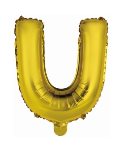 Rm Mini Auto-Inflable Letra : U Oro ***OFERTA DTO NO ACUMULABLE