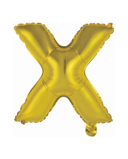 Rm Mini Auto-Inflable Letra : X Oro ***OFERTA DTO NO ACUMULABLE