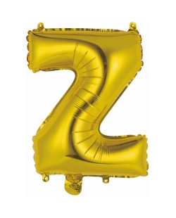 Rm Mini Auto-Inflable Letra : Z Oro ***OFERTA DTO NO ACUMULABLE