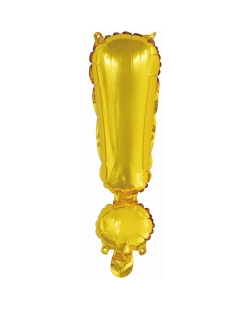 Rm Mini Auto-Inflable Letra : ! Oro ***OFERTA DTO NO ACUMULABLE