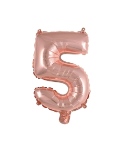 Rm Mini Auto-Inflable Numero : 5 Rosa Oro ***OFERTA DTO NO ACUMULABLE