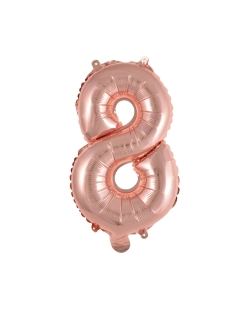 Rm Mini Auto-Inflable Numero : 8 Rosa Oro