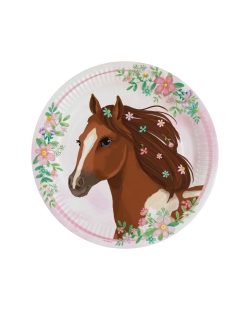 Platos 23cm Hermosos Caballos 
