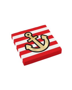 Servilletas/Med 33X33 Mapa Piratas  