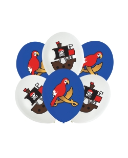 Globos Latex 27cm Mapa Pirata 4C ***OFERTA DTO NO ACUMULABLE