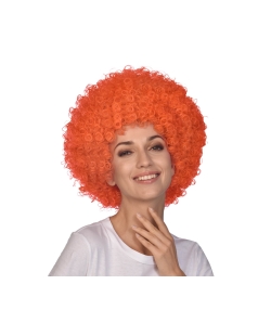 Disfraz Acc. Peluca Afro Naranja Talla Unica