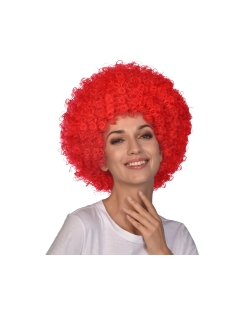 Disfraz Acc. Peluca Afro Roja Talla Unica