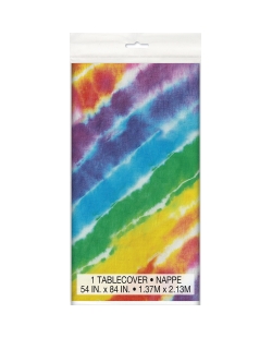 Mantel Plastico Diseño Tie Dye Multicolor 1,37X2,13m