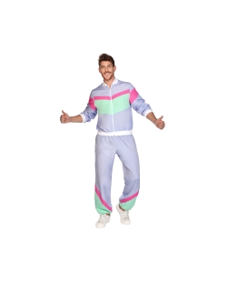 Disfraz Años 80 Chandal Morado Talla L