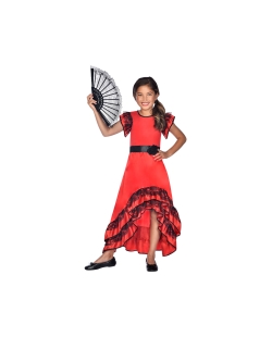 Disfraz Infantil Vestido Flamenca Talla 8-10 Años