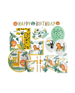 Party Set Get Wild: Plat, Vas, Serv, Mant, Guirn... 