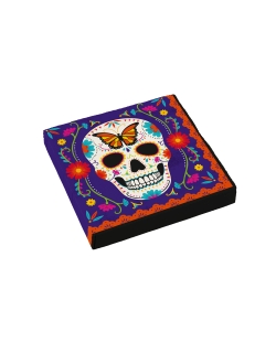 Servilletas 33X33cm Dia De Los Muertos 