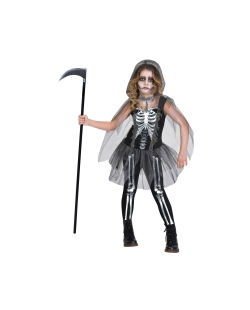 Disfraz Infantil Esqueleto Muerte Talla 6-8 Años