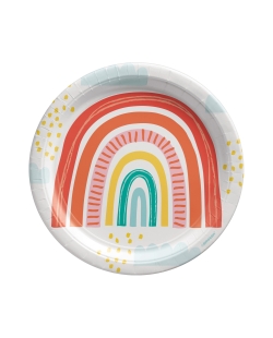 Platos 23cm Arcoiris Retro 
