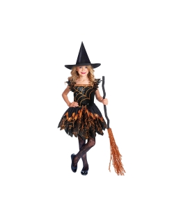 Disfraz Inf: Vestido Brujita Telarañas Talla 3-4 Años ***OFERTA DTO NO ACUMULABLE