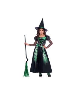 Disfraz Inf: Vestido Brujita Arañas Talla 8-10 Años