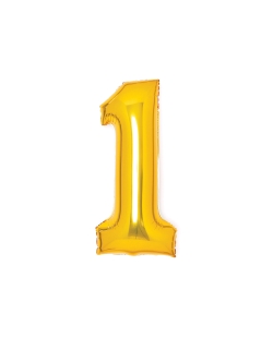 Forma Mediano Numero 1 Oro 35X66cm