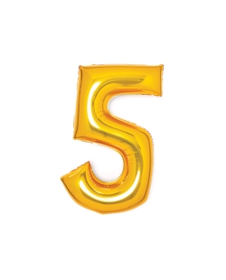 Forma Mediano Numero 5 Oro 52X66cm