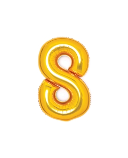 Forma Mediano Numero 8 Oro 49X66cm