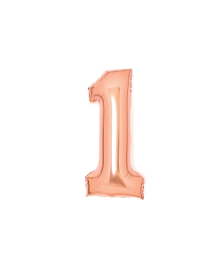 Forma Mediano Numero 1 Rosa Dorado 35X66cm