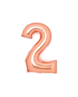 Forma Mediano Numero 2 Rosa Dorado 51X66cm