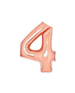 Forma Mediano Numero 4 Rosa Dorado 51X66cm