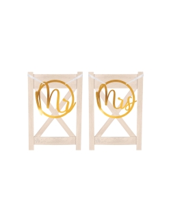 Decor. Boda Letrero Silla Mr Y Mrs Papel 28 X 30cm 