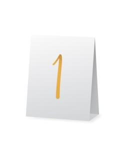 Tarjeta Mesa Con Numero Papel 